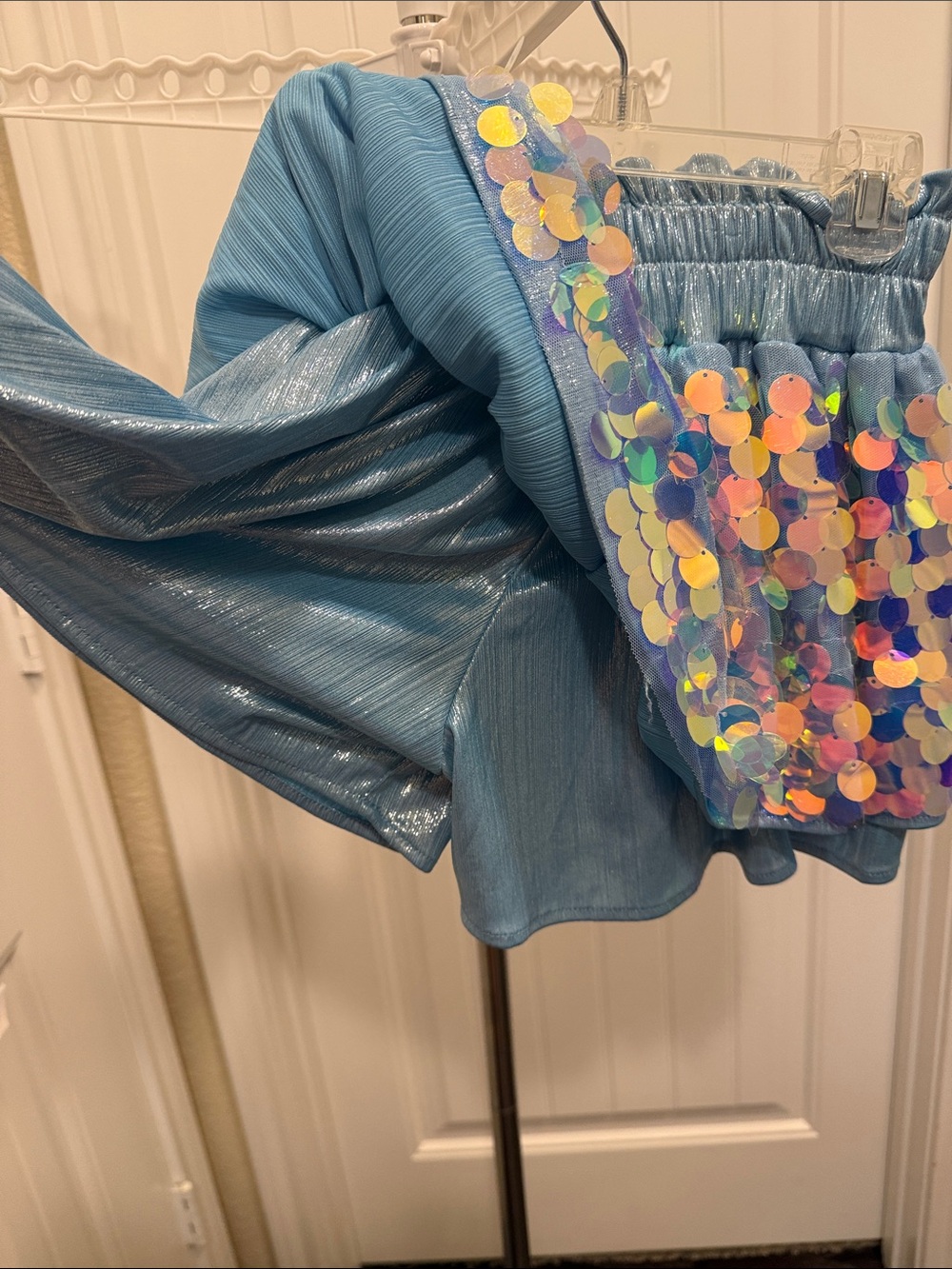Lola and the Boys Paillette Metallic Skort - Picture 2 of 6